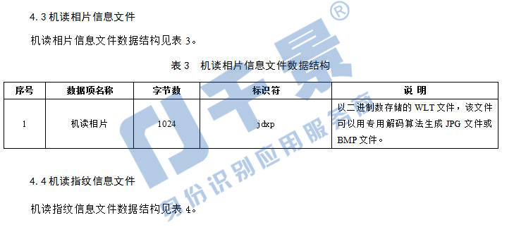 港澳臺居民居住證身份證機讀信息接口規范